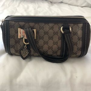 Gucci GG Crystal Canvas Small Duchessa Boston Bag